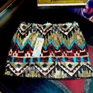 Sequined Mini skirt